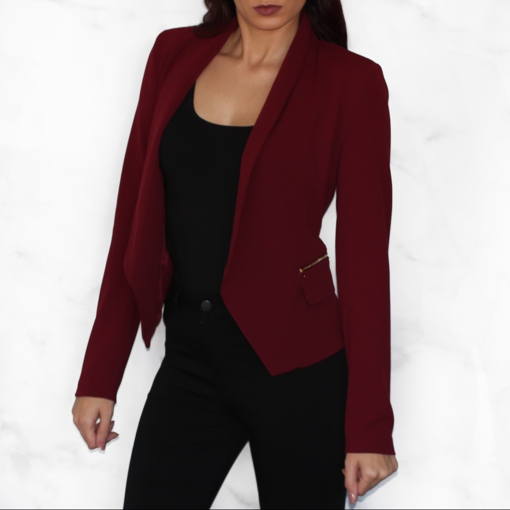 Burgundy Blazer